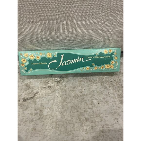 VTG Colgate Palmolive Jasmin French Milled Luxury Soap 3 Bars Original Box NOS - Picture 1 of 2